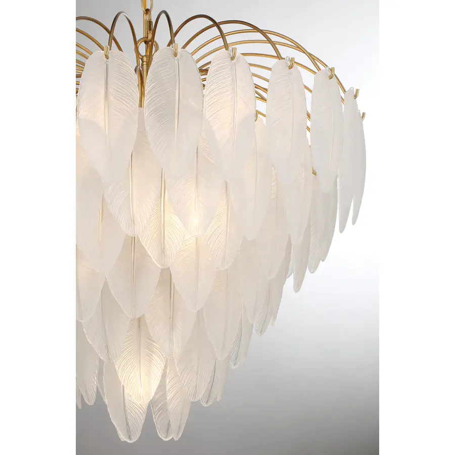 Boa 9-Light Chandelier in Warm Brass by Breegan Jane - Image 5