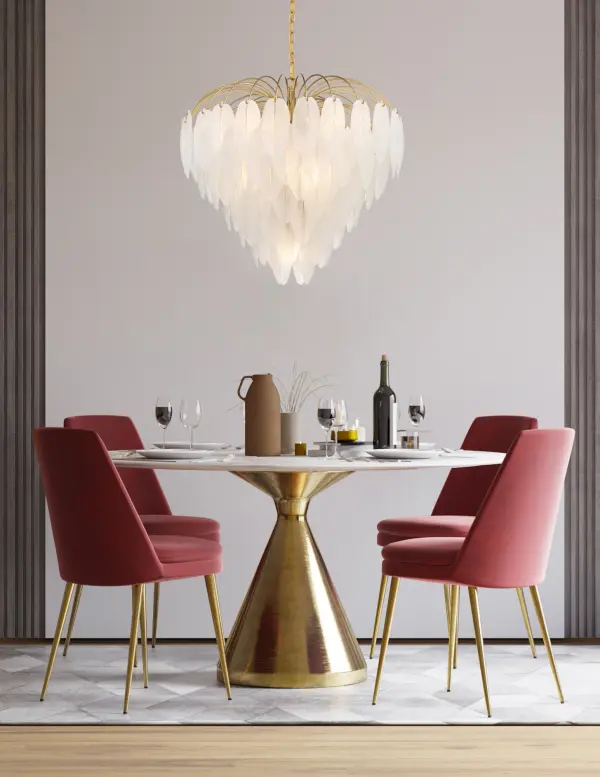 Boa 9-Light Chandelier in Warm Brass by Breegan Jane - Image 7