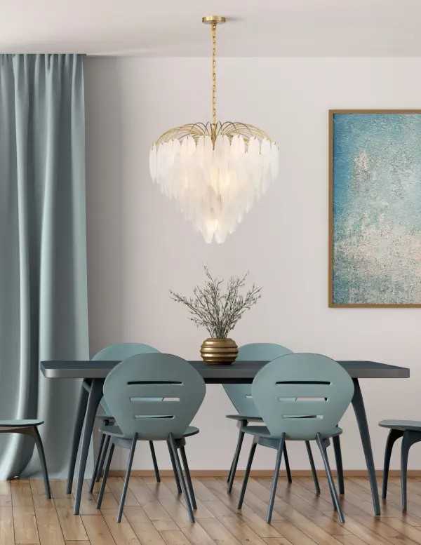 Boa 9-Light Chandelier in Warm Brass by Breegan Jane - Image 8