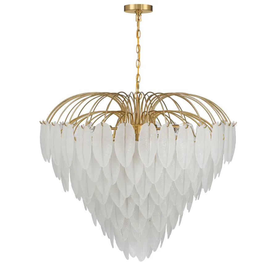 Boa 15-Light Chandelier in Warm Brass by Breegan Jane - Image 2