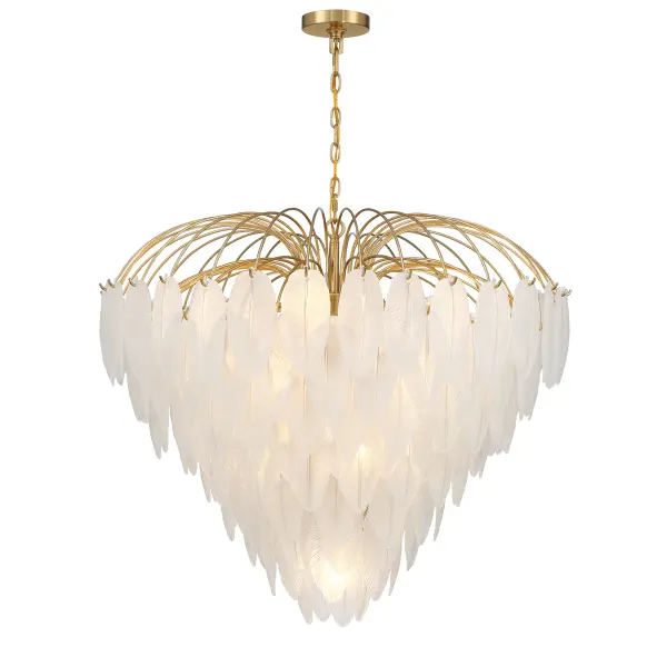 Boa 15-Light Chandelier in Warm Brass by Breegan Jane - Image 3