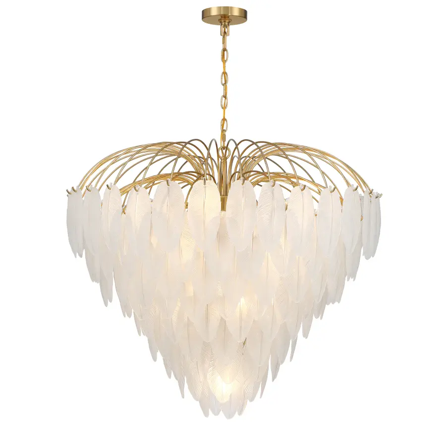 Boa 15-Light Chandelier in Warm Brass by Breegan Jane - Image 3