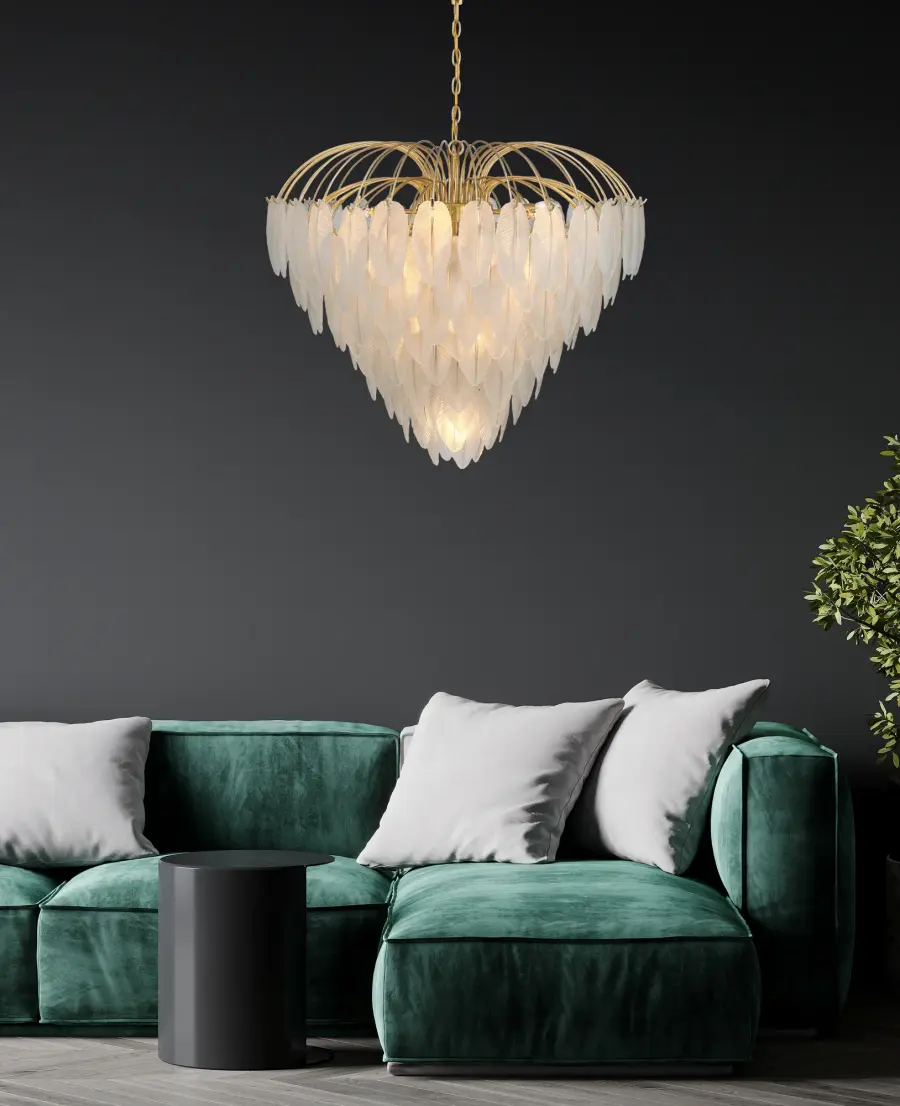 Boa 15-Light Chandelier in Warm Brass by Breegan Jane - Image 6