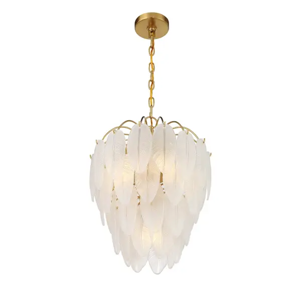 Boa 5-Light Chandelier in Warm Brass by Breegan Jane - Image 4