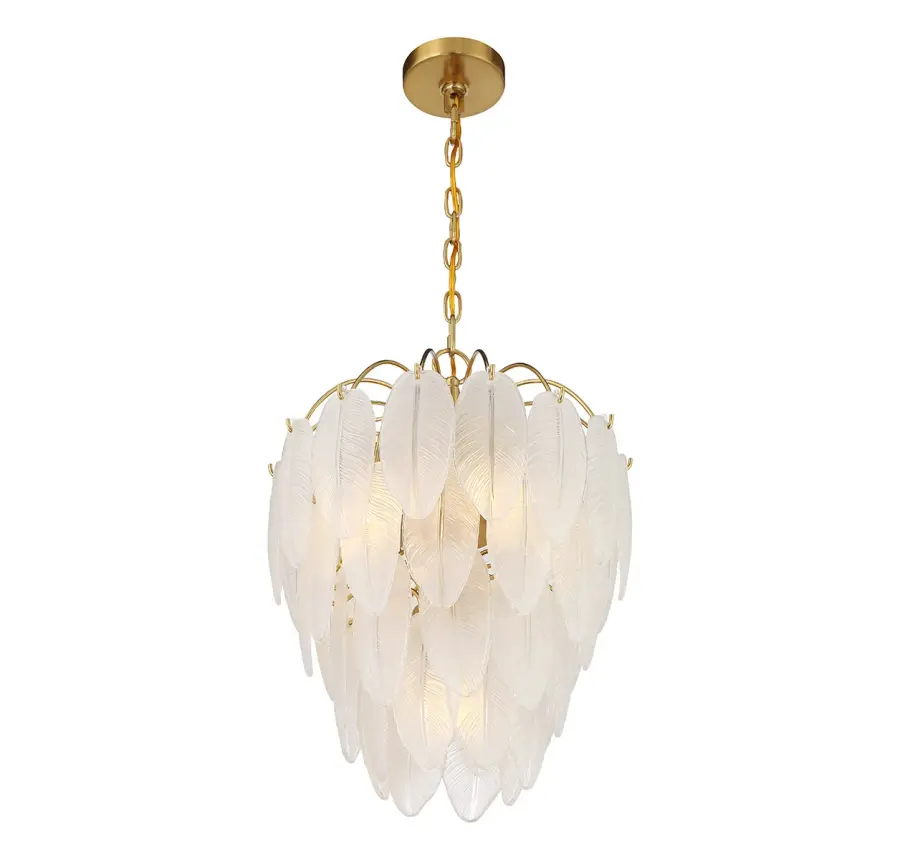 Boa 5-Light Chandelier in Warm Brass by Breegan Jane - Image 4