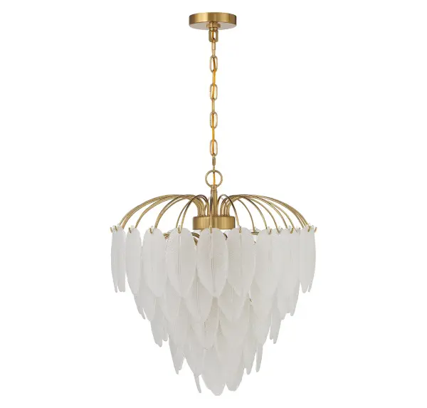 Boa 6-Light Chandelier in Warm Brass by Breegan Jane - Image 2