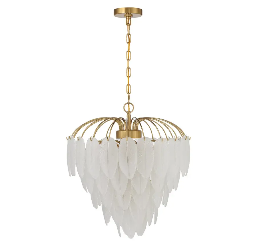 Boa 6-Light Chandelier in Warm Brass by Breegan Jane - Image 2