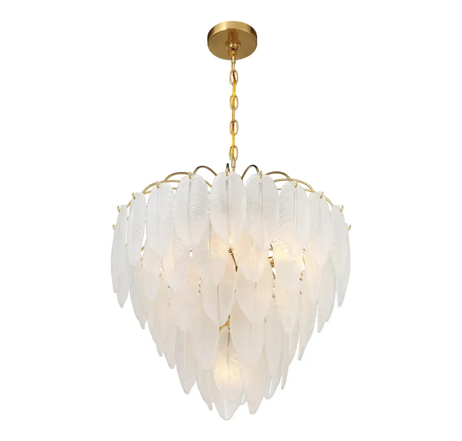 Boa 6-Light Chandelier in Warm Brass by Breegan Jane - Image 4