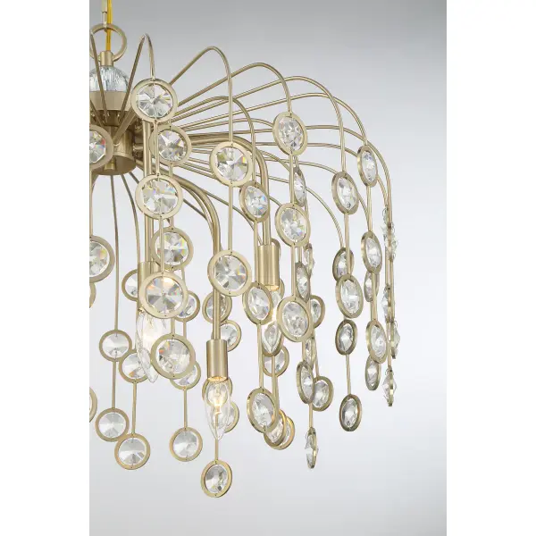 Irina 6-Light Chandelier in Noble Brass - Image 5