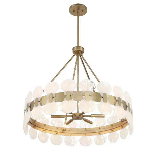 Bancroft Six Light Chandelier in Noble Brass - Image 4