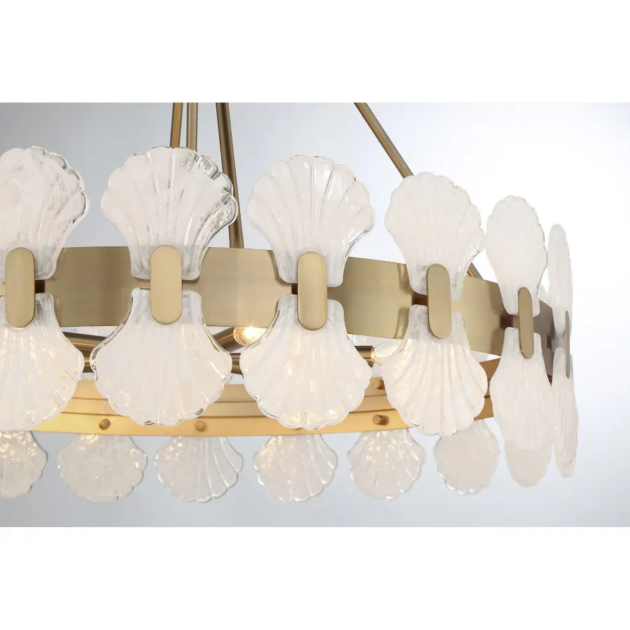 Bancroft Six Light Chandelier in Noble Brass - Image 6