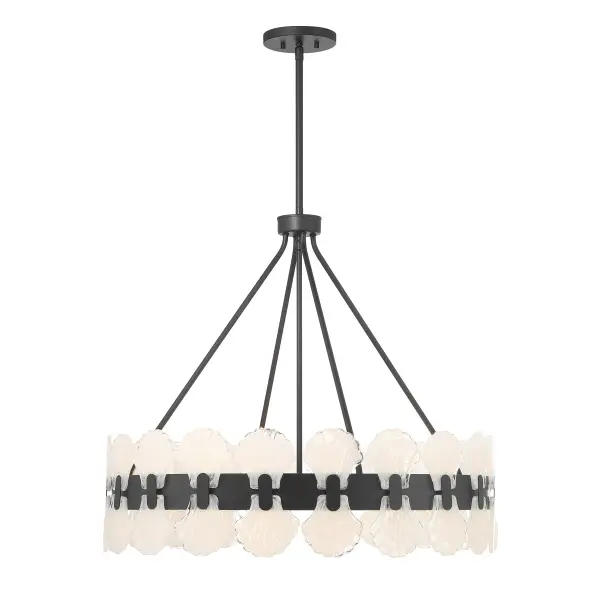Bancroft 6-Light Chandelier in Matte Black - Image 1