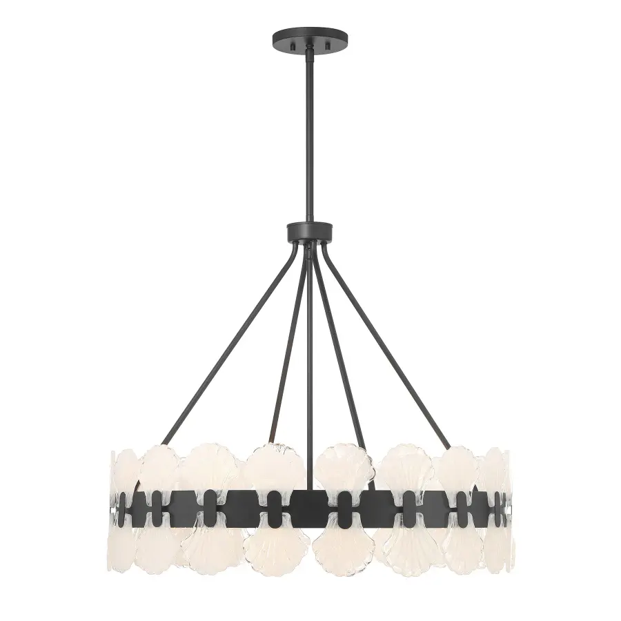 Bancroft 6-Light Chandelier in Matte Black - Image 1