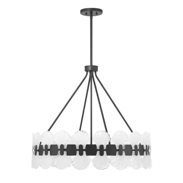 Bancroft 6-Light Chandelier in Matte Black - Image 2