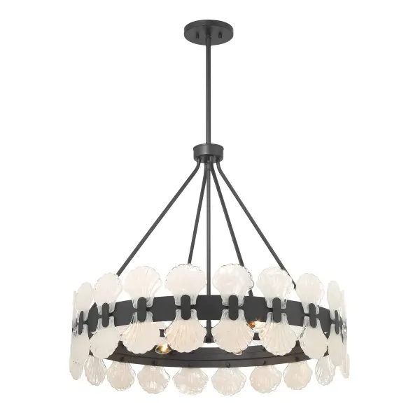 Bancroft 6-Light Chandelier in Matte Black - Image 3