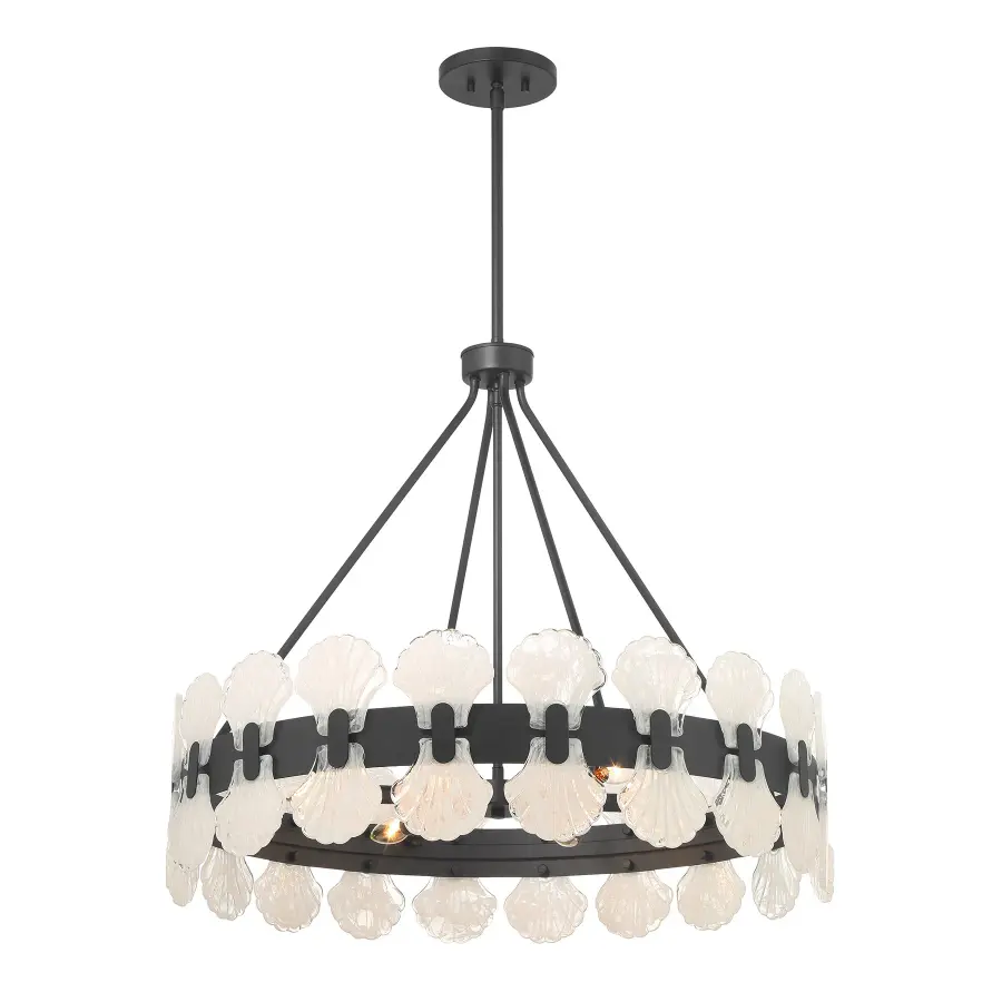 Bancroft 6-Light Chandelier in Matte Black - Image 3
