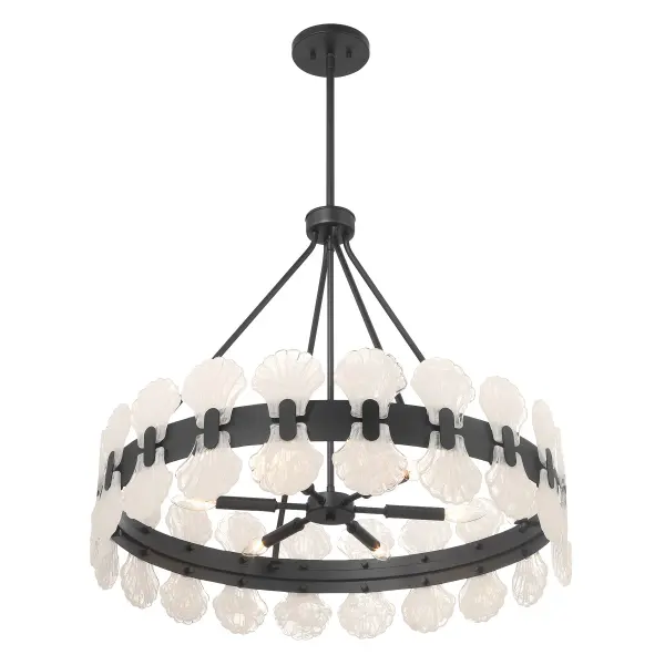 Bancroft 6-Light Chandelier in Matte Black - Image 4