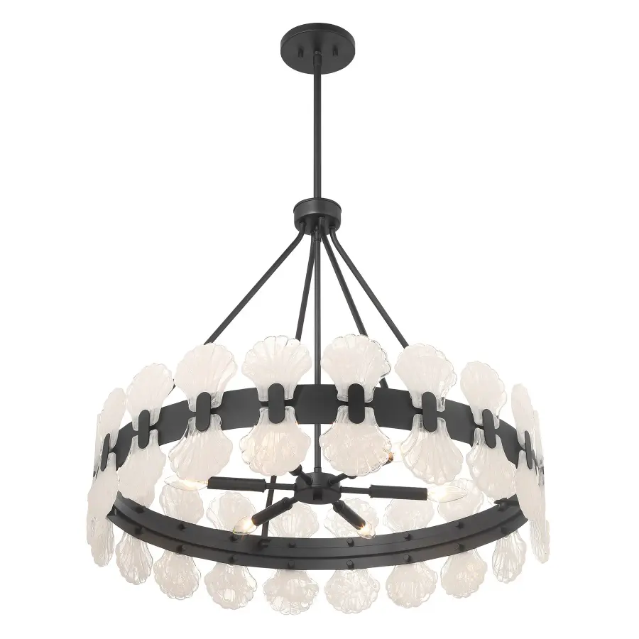 Bancroft 6-Light Chandelier in Matte Black - Image 4