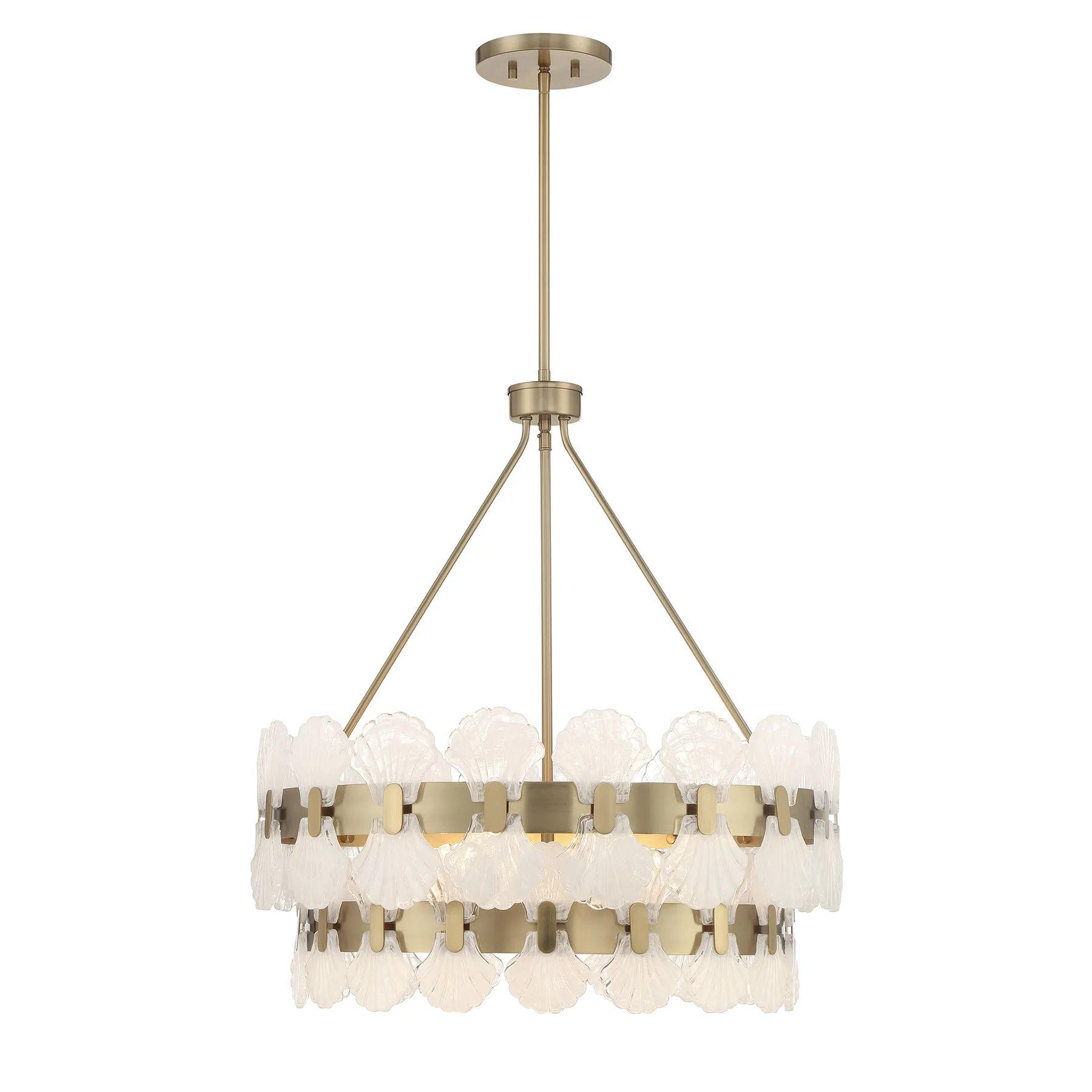 Bancroft Five Light Chandelier in Noble Brass