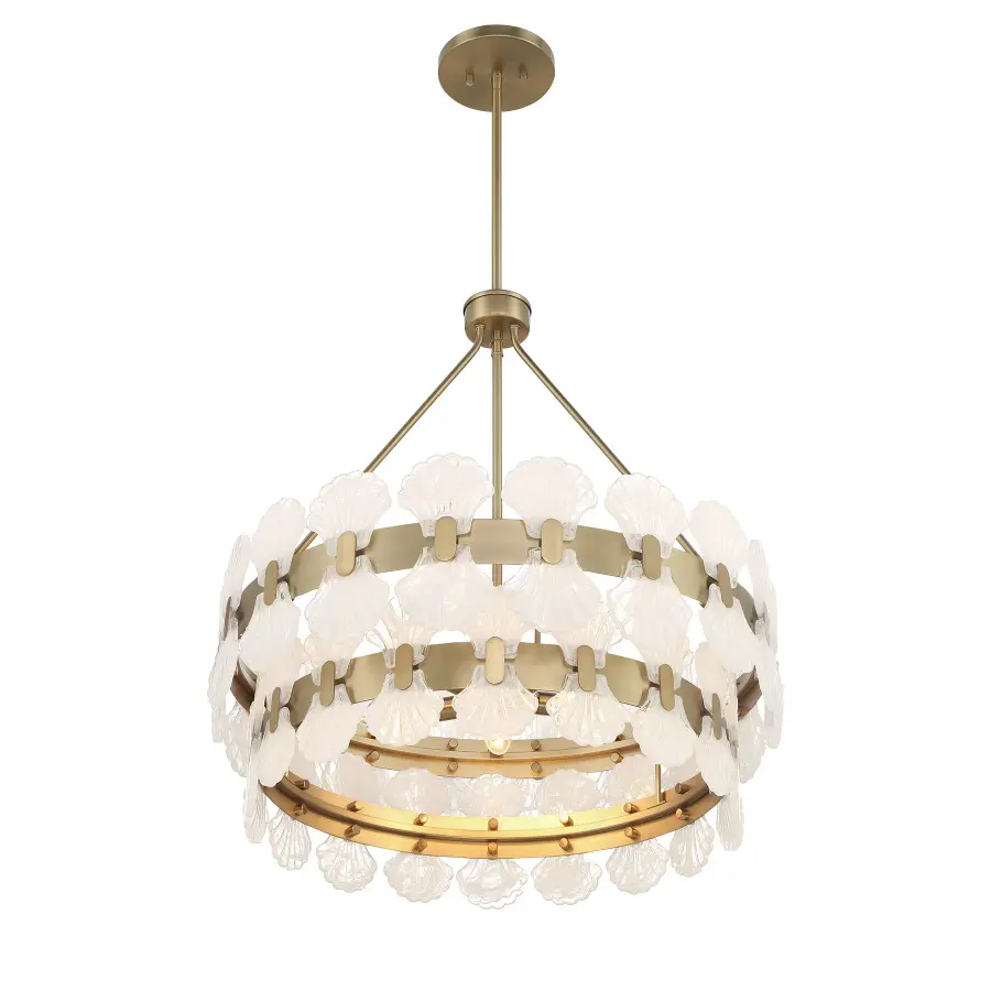 Bancroft Five Light Chandelier in Noble Brass - Image 4