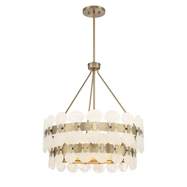 Bancroft Five Light Chandelier in Noble Brass - Image 5