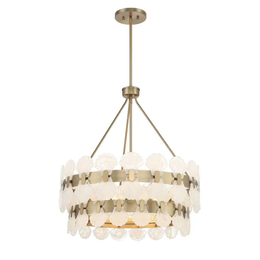 Bancroft Five Light Chandelier in Noble Brass - Image 5
