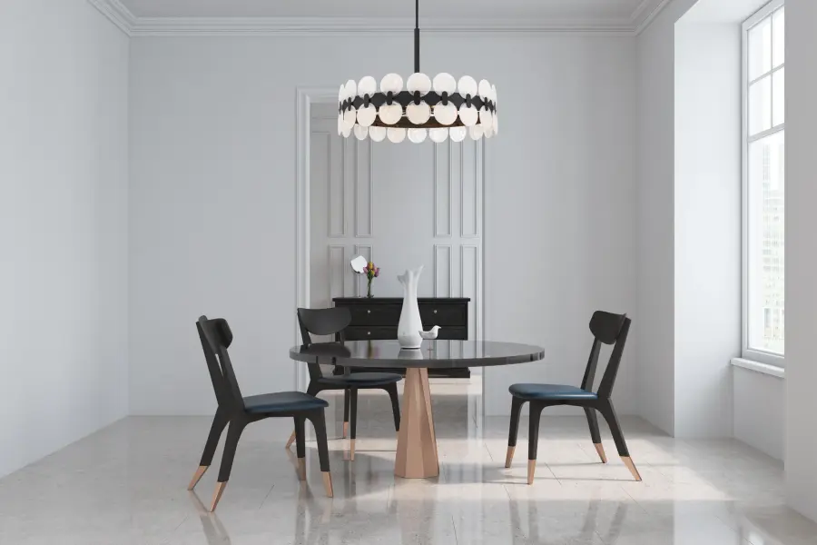 Boca 6-Light Chandelier in Matte Black - Image 6