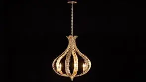 Atlas 6-Light Chandelier in Grecian Gold by Breegan Jane - Image 6