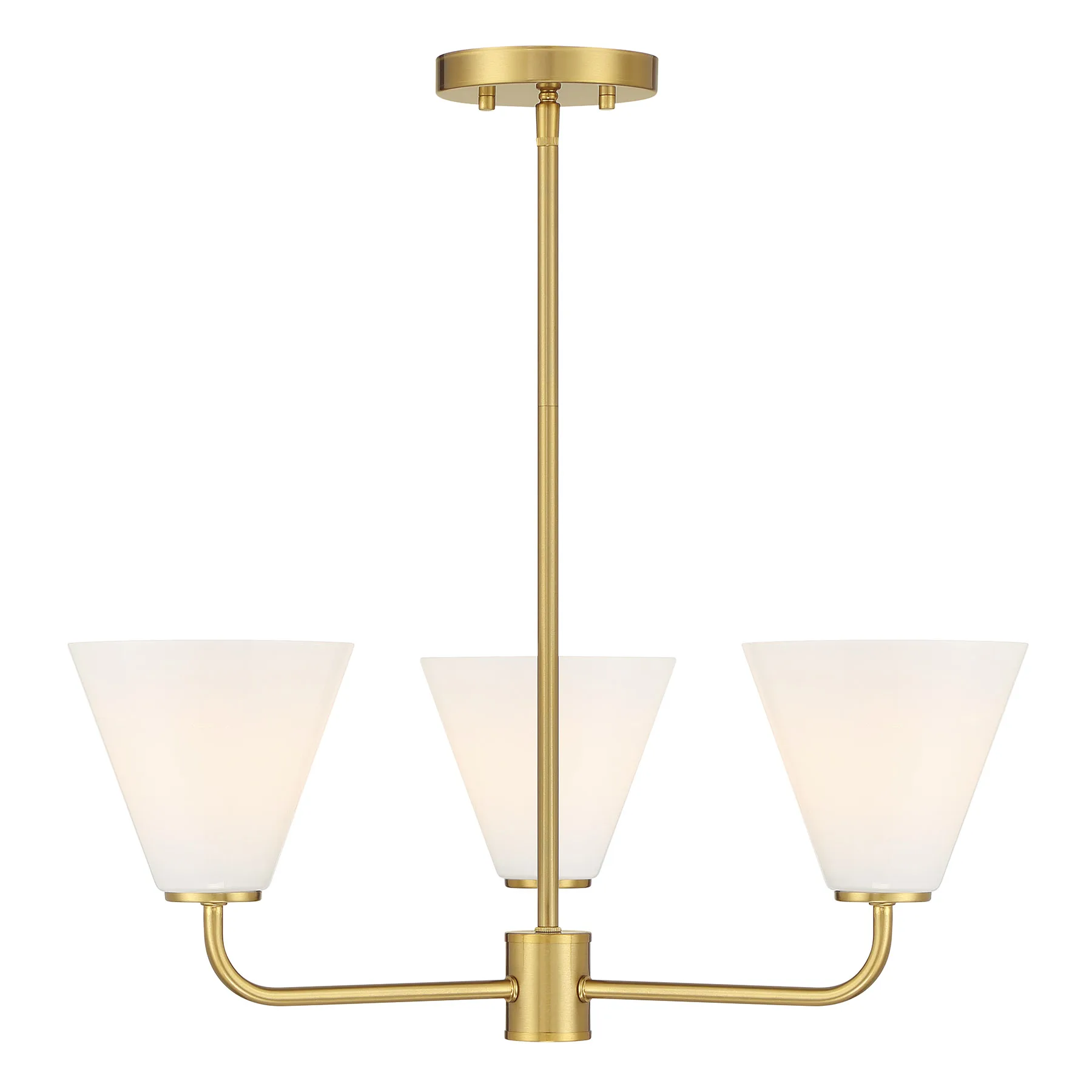 Blair 3-Light Chandelier in Warm Brass