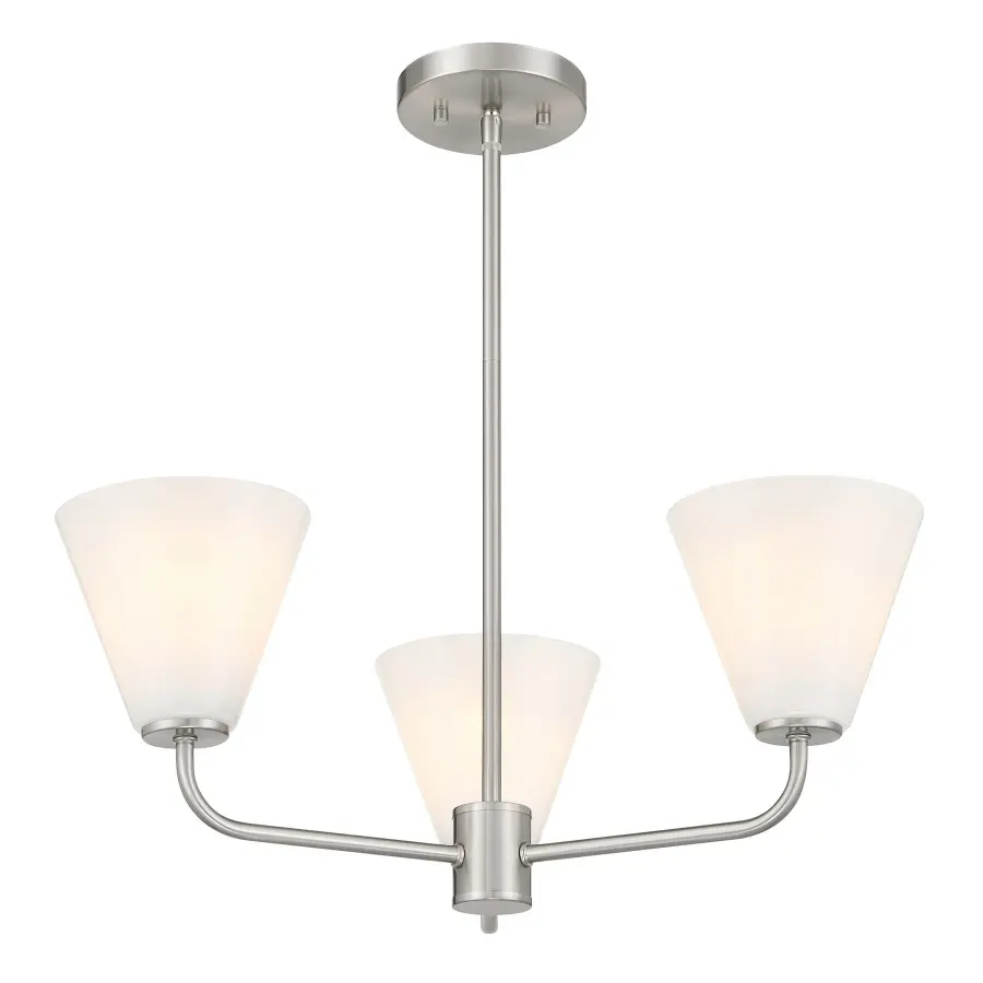 Blair 3-Light Chandelier in Satin Nickel - Image 3