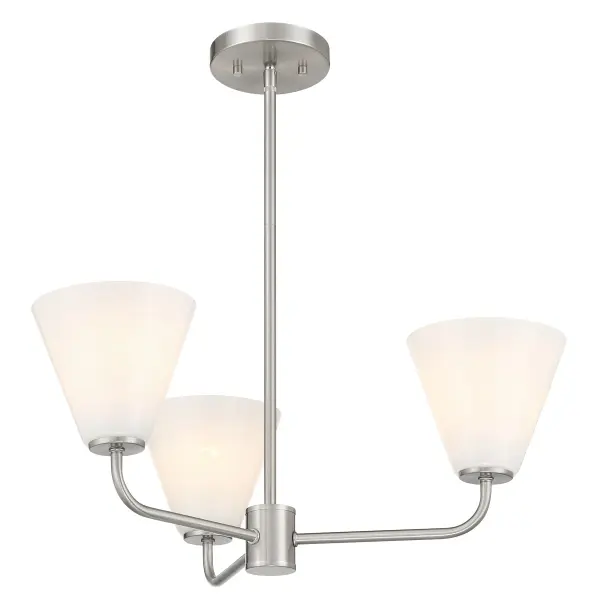 Blair 3-Light Chandelier in Satin Nickel - Image 5