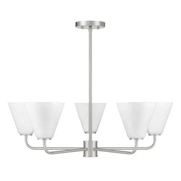 Blair 5-Light Chandelier in Satin Nickel - Image 2