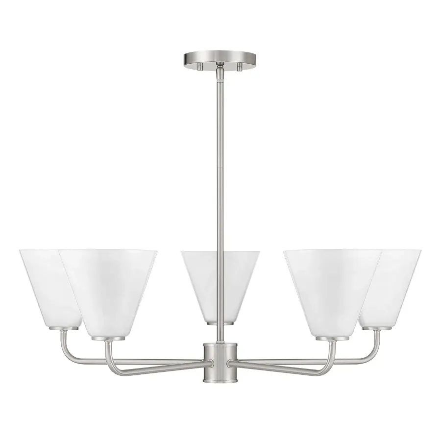Blair 5-Light Chandelier in Satin Nickel - Image 2