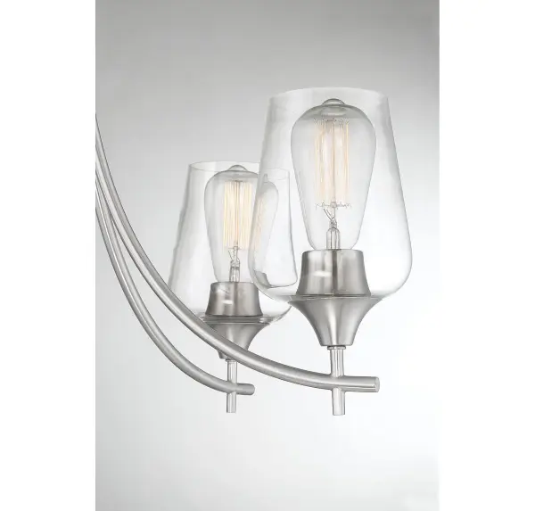 Octave 5-Light Chandelier in Satin Nickel - Image 6