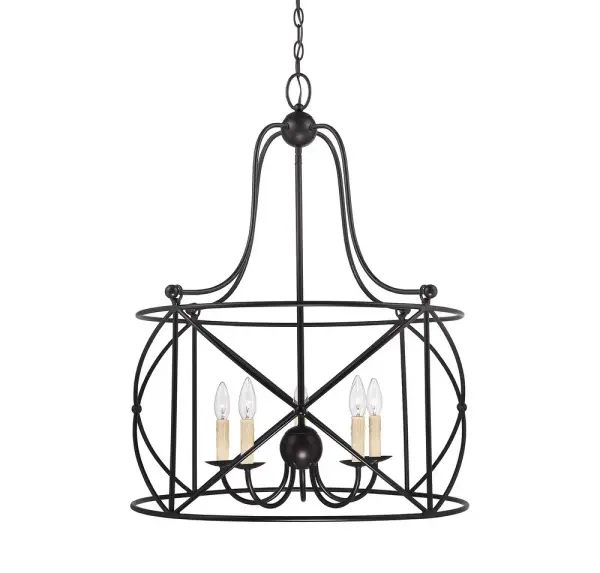Seneca 5-Light Pendant in English Bronze - Image 2