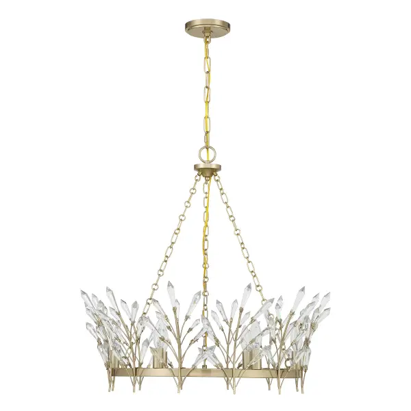 Orianna 6-Light Chandelier in Noble Brass - Image 2