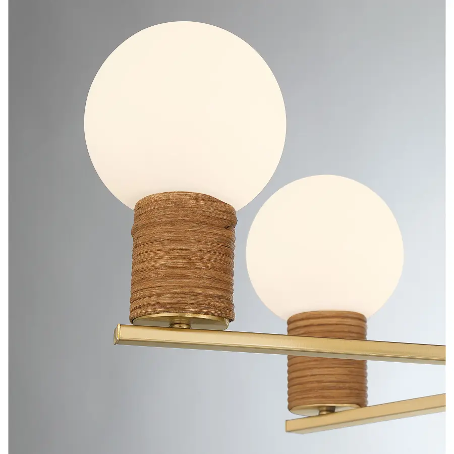 Jarrell 6-Light Chandelier in Warm Brass - Image 6