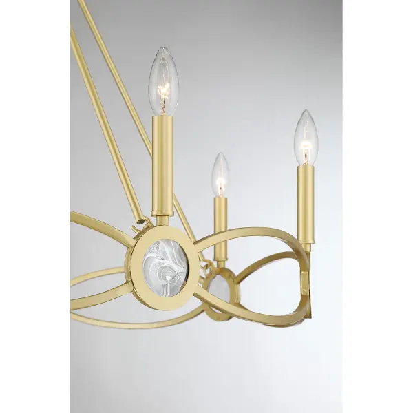 Minette 8-Light Chandelier in Spun Gold - Image 7