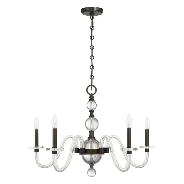Aragon 5-Light Chandelier in Mediterranean Bronze - Image 2