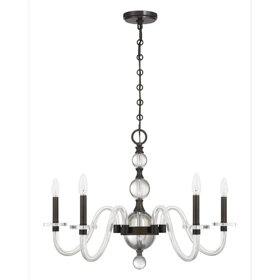 Aragon 5-Light Chandelier in Mediterranean Bronze - Image 2