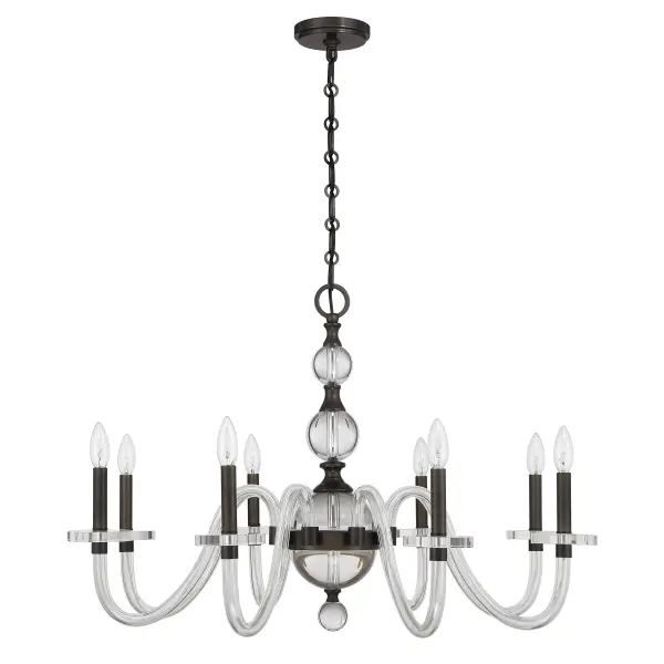 Aragon 8-Light Chandelier in Mediterranean Bronze - Image 2
