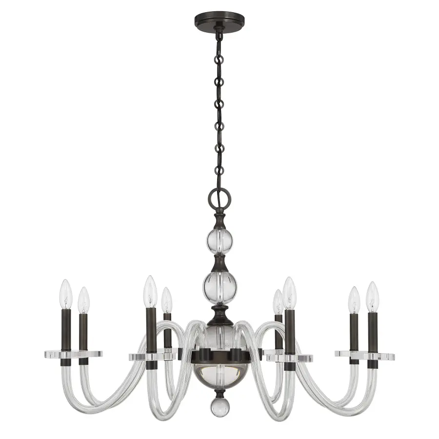 Aragon 8-Light Chandelier in Mediterranean Bronze - Image 2
