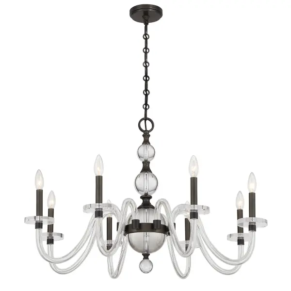 Aragon 8-Light Chandelier in Mediterranean Bronze - Image 3