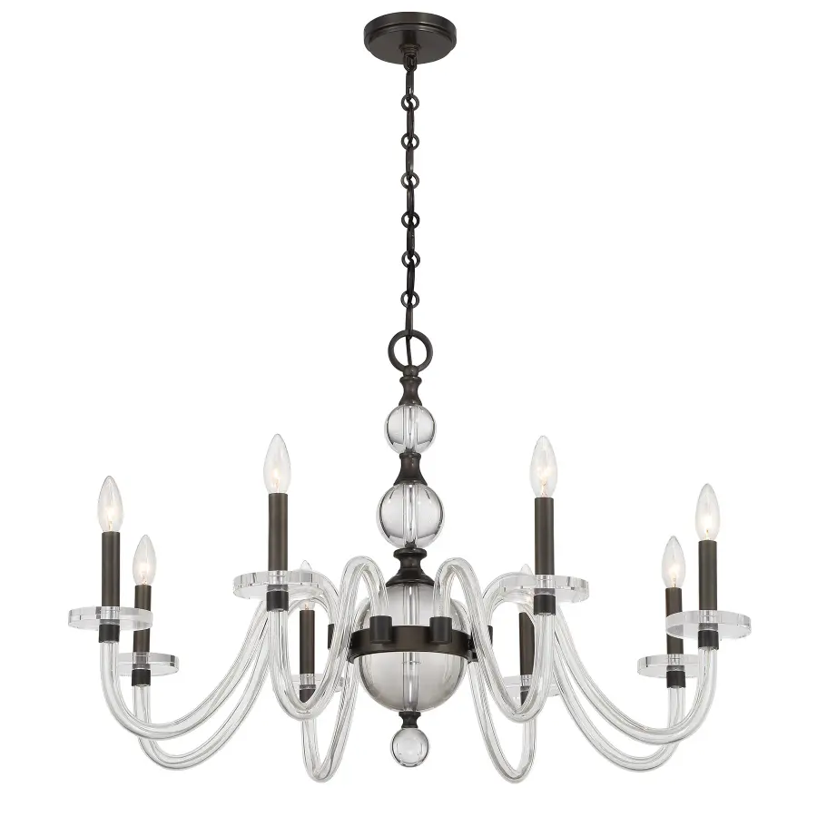 Aragon 8-Light Chandelier in Mediterranean Bronze - Image 3