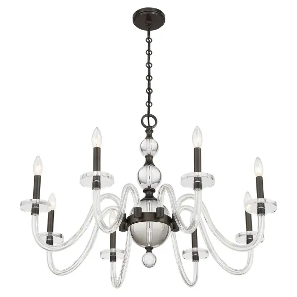 Aragon 8-Light Chandelier in Mediterranean Bronze - Image 4