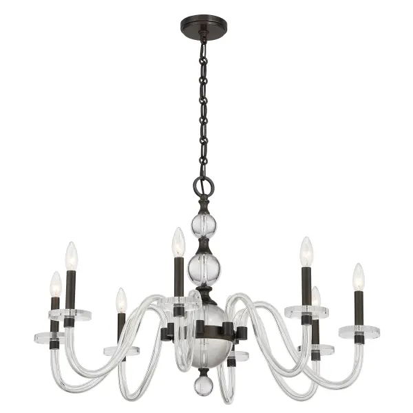 Aragon 8-Light Chandelier in Mediterranean Bronze - Image 5