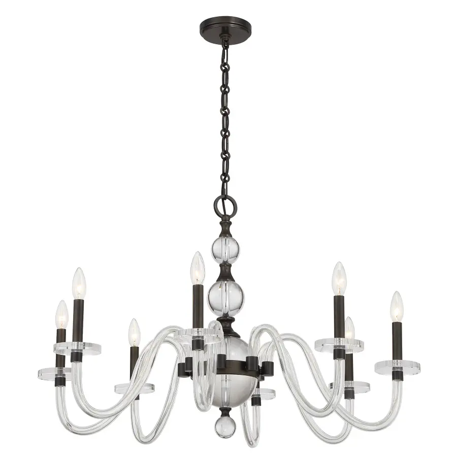Aragon 8-Light Chandelier in Mediterranean Bronze - Image 5