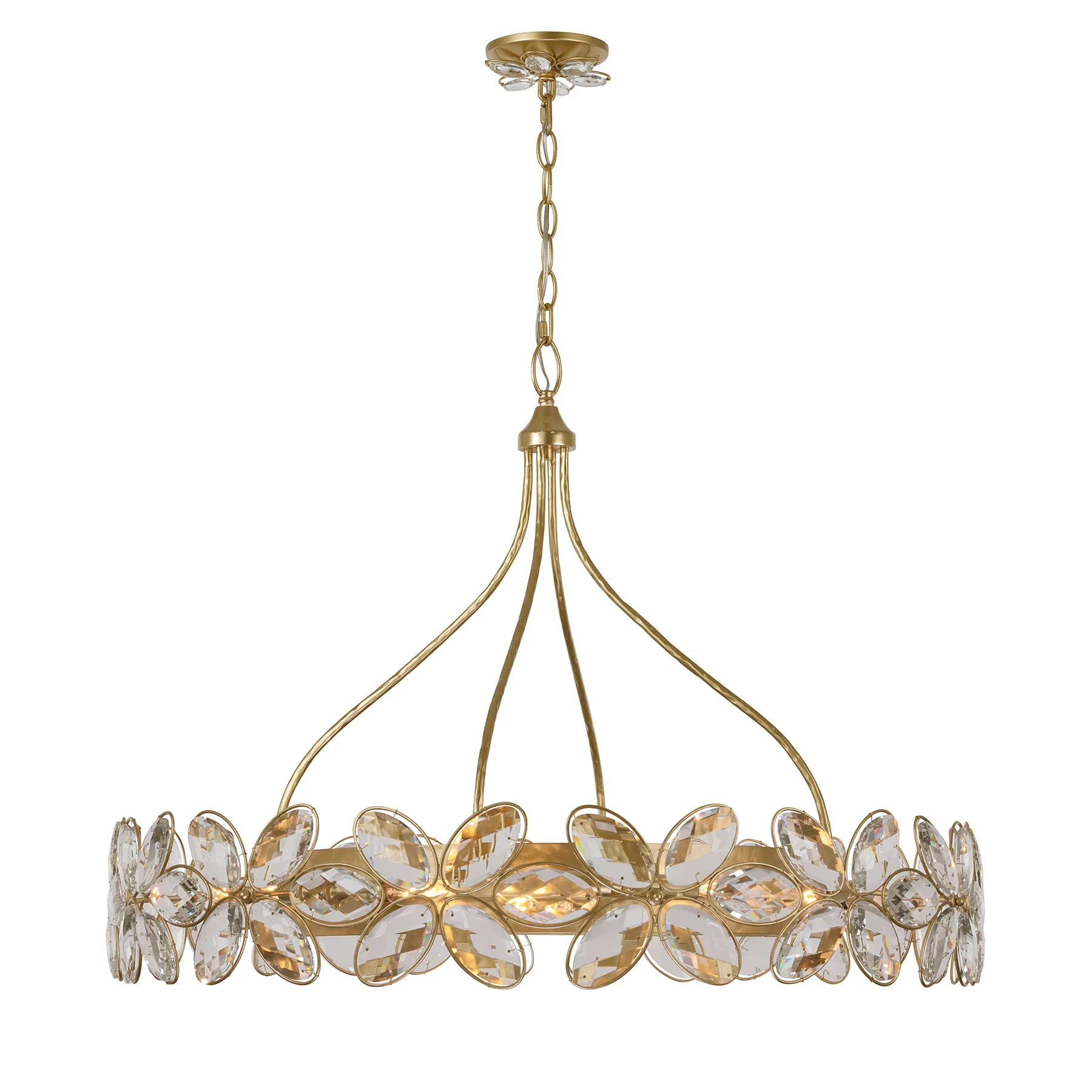 Marbella 14-Light Chandelier in Gold Shimmer