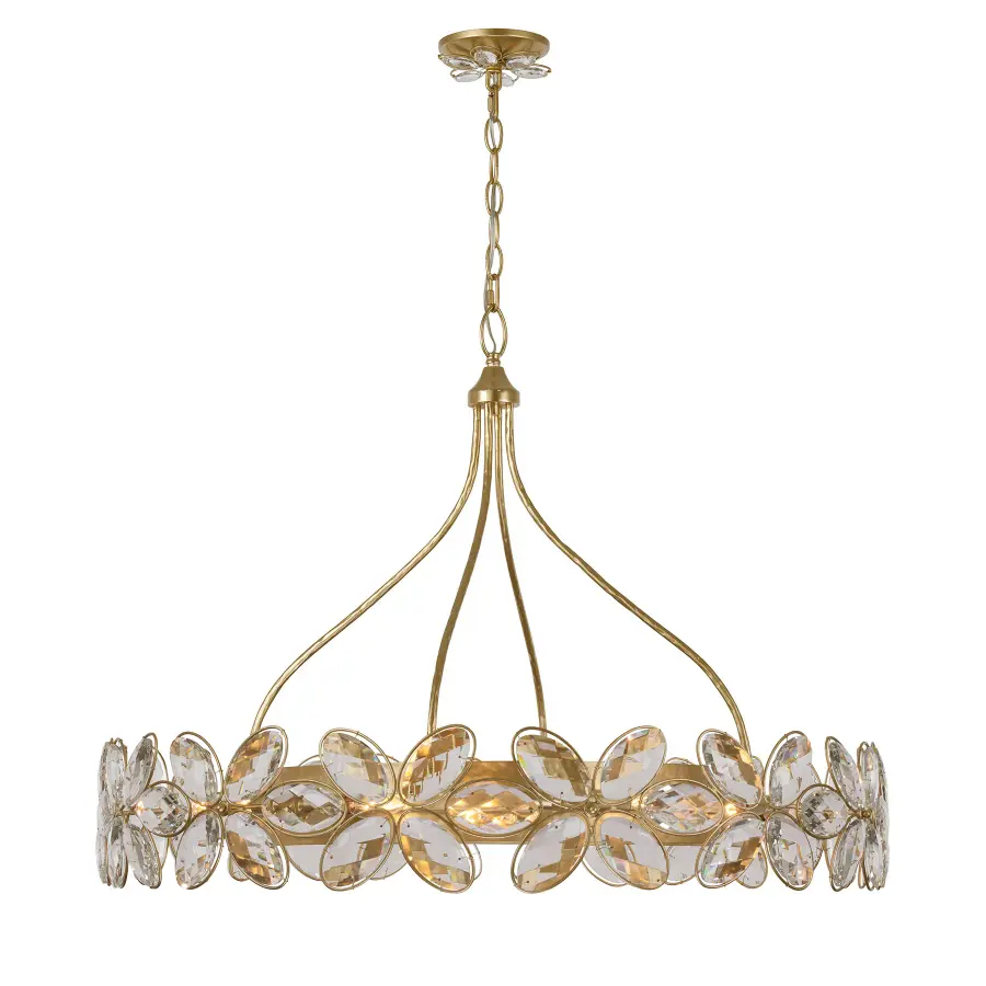 Marbella 14-Light Chandelier in Gold Shimmer by Breegan Jane - Image 1