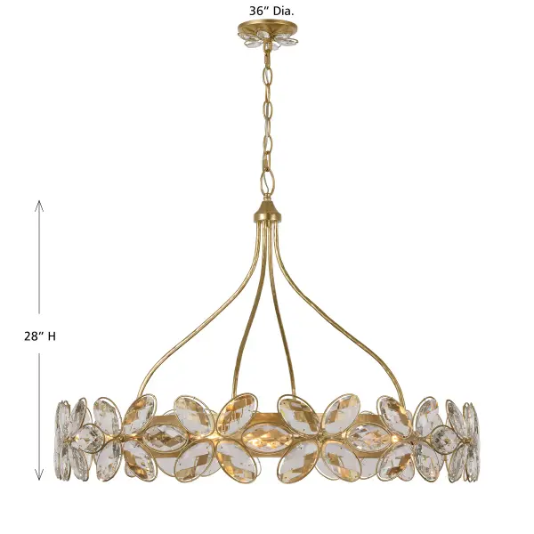 Marbella 14-Light Chandelier in Gold Shimmer by Breegan Jane - Image 8